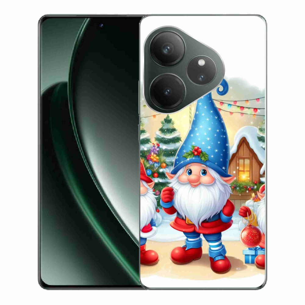 Gél borítás mmCase a Realme GT 6 5G/GT 6T 5G számára - Karácsonyi manók