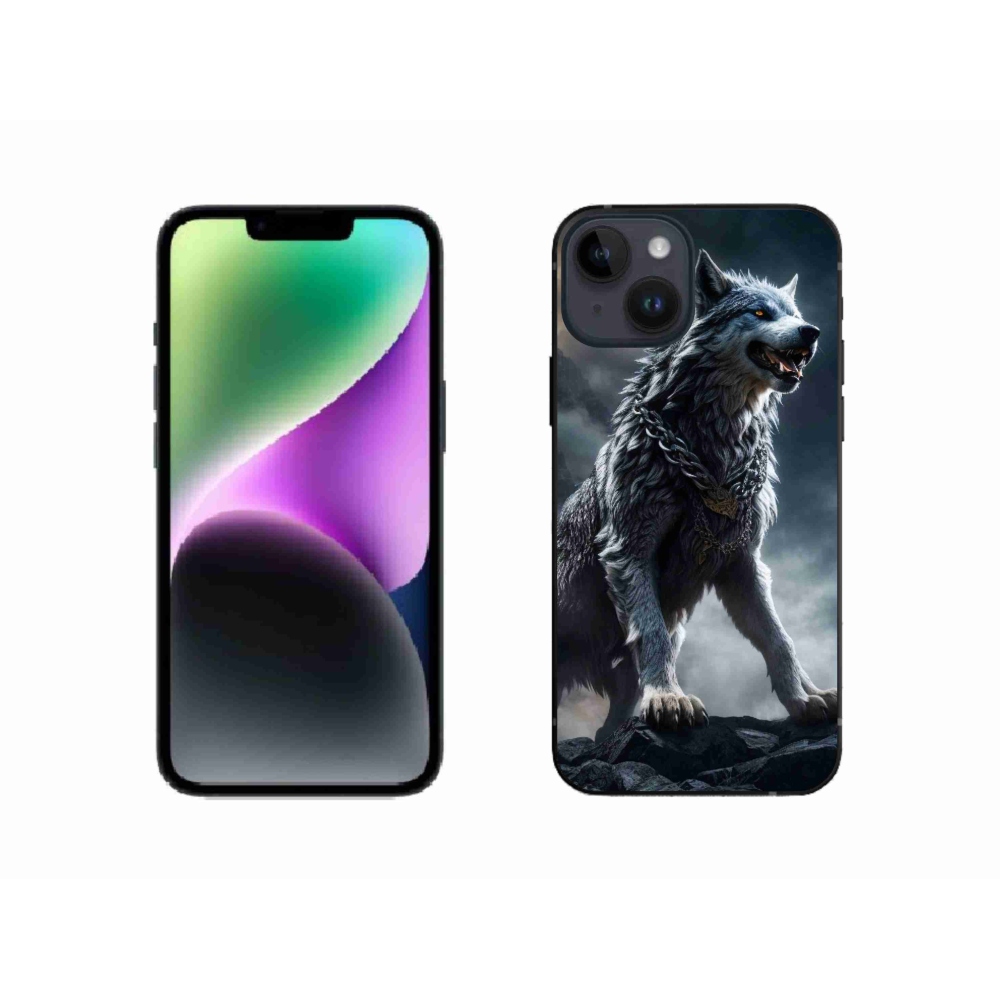 Zselés borítás mmCase iPhone 14 készülékhez - farkas 1