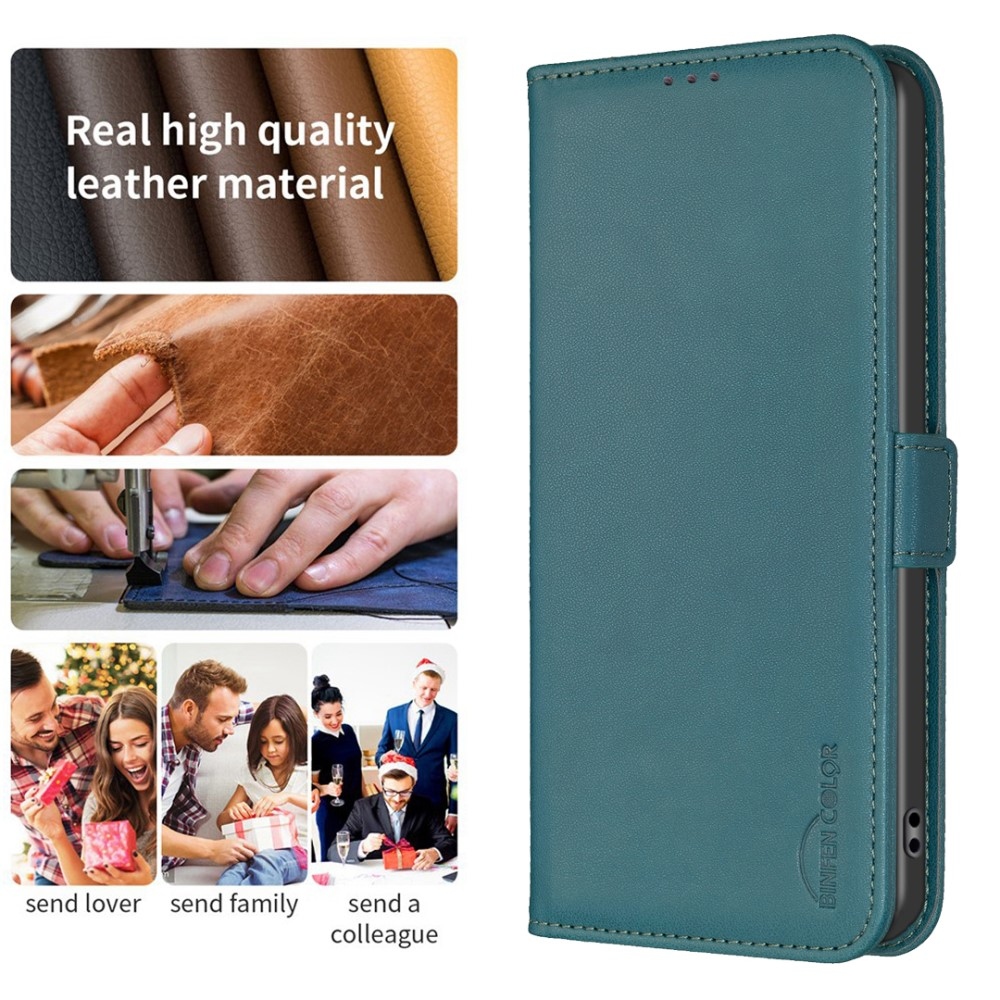 BNF könyvtáska Xiaomi Redmi 13 4G/Poco M6 4G - zöld