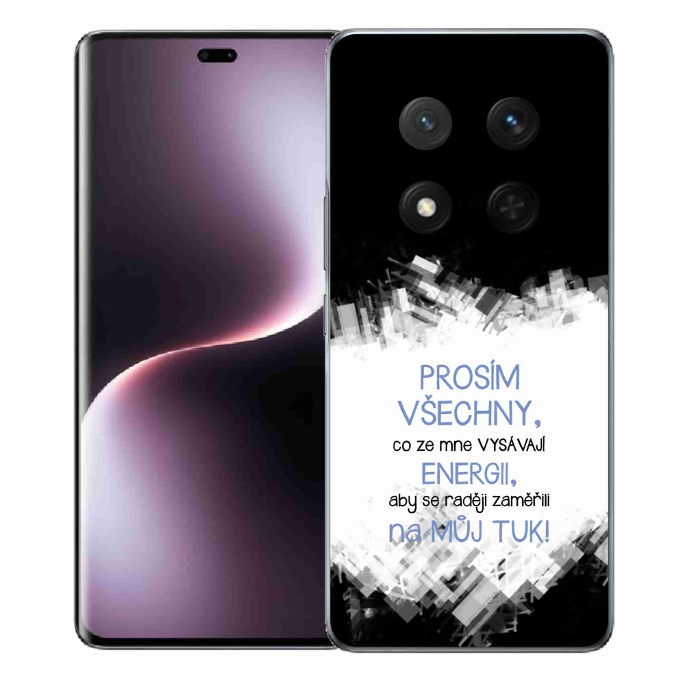 Gél borító mmCase a Honor Magic 7 Lite 5G készülékhez - vicces szöveg 1 kék
