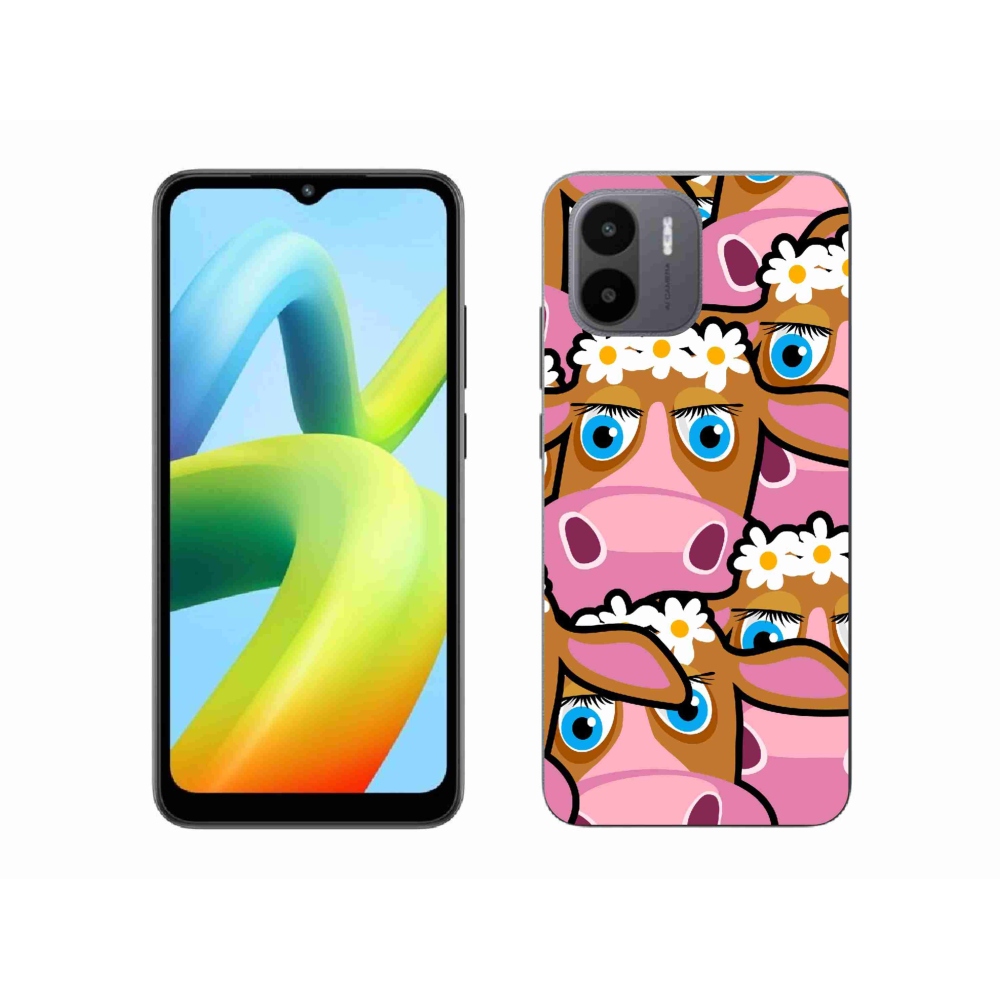 Gél borítás mmCase a Xiaomi Redmi A1/Redmi A2 - rajzfilm tehenekhez