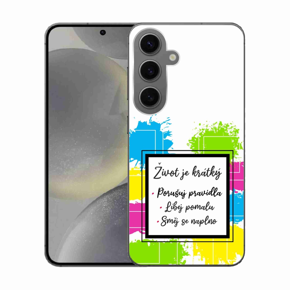 Gél borítás mmCase Samsung Galaxy S24 - idézem 5 fehér háttérrel