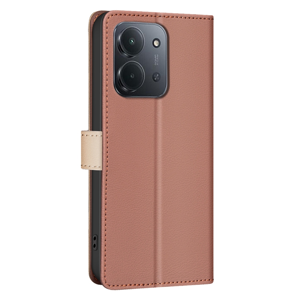 BNF DUO könyvtáska Xiaomi Redmi 15C 4G/5G (173mm) - barna