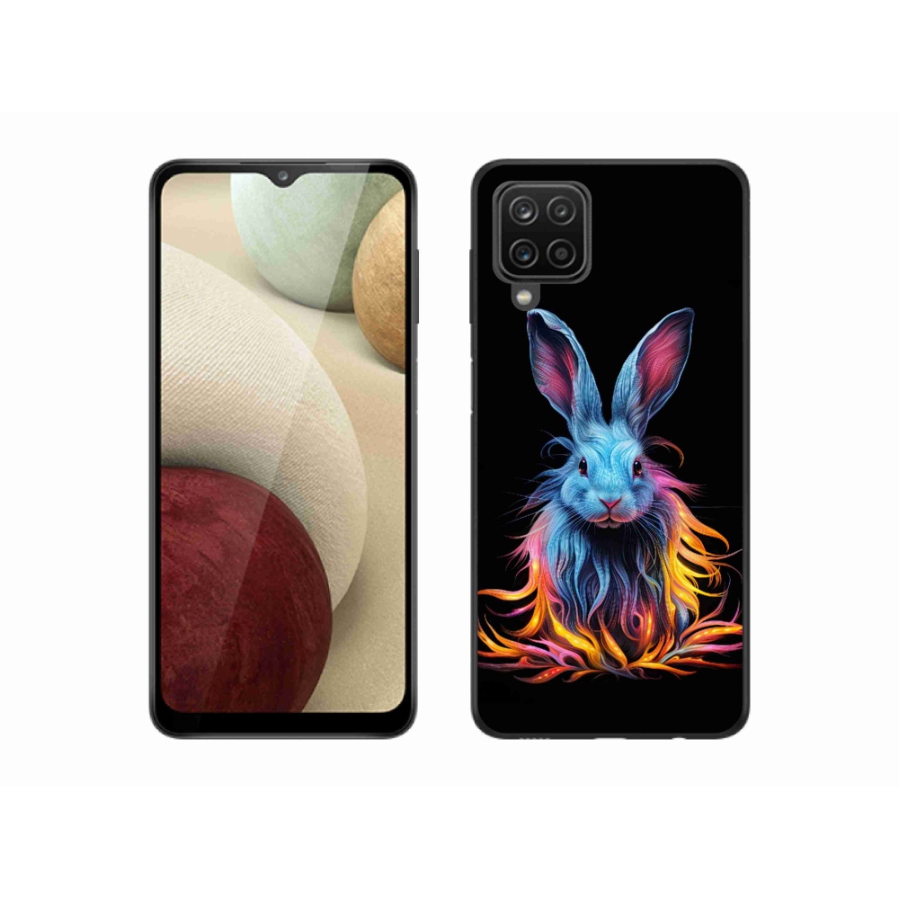 Gél borítás mmCase Samsung Galaxy A12 készülékhez - absztrakt nyúl