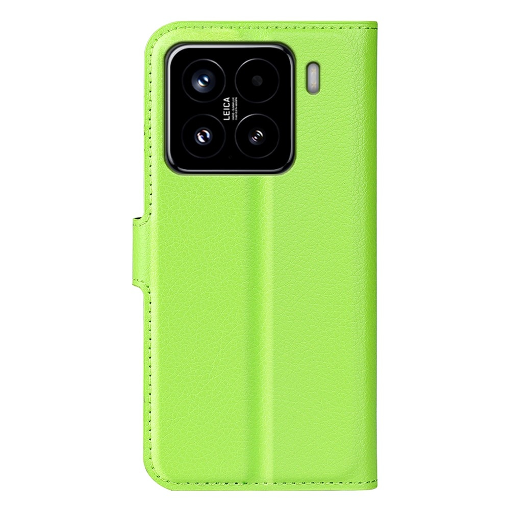 Litchi könyv tok a Xiaomi 15-öshöz - zöld
