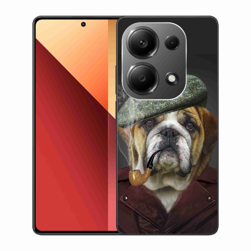 Gél borítás mmCase a Xiaomi Redmi Note 13 Pro 4G/Poco M6 Pro - kutya csővel
