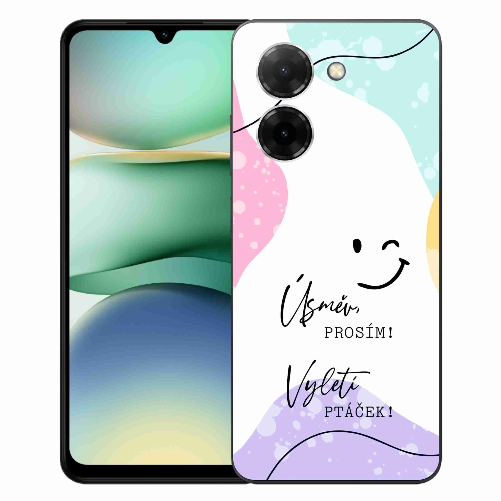Gél borító mmCase a Xiaomi Redmi A5 (171.7x77.8x8.3mm) - vicces szöveg 4 fehér háttérrel
