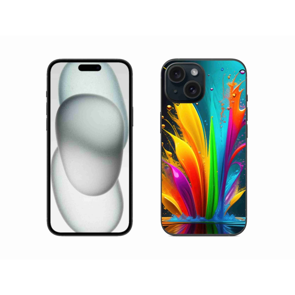 Zselés borítás mmCase iPhone 15-hez - absztrakt motívum 1