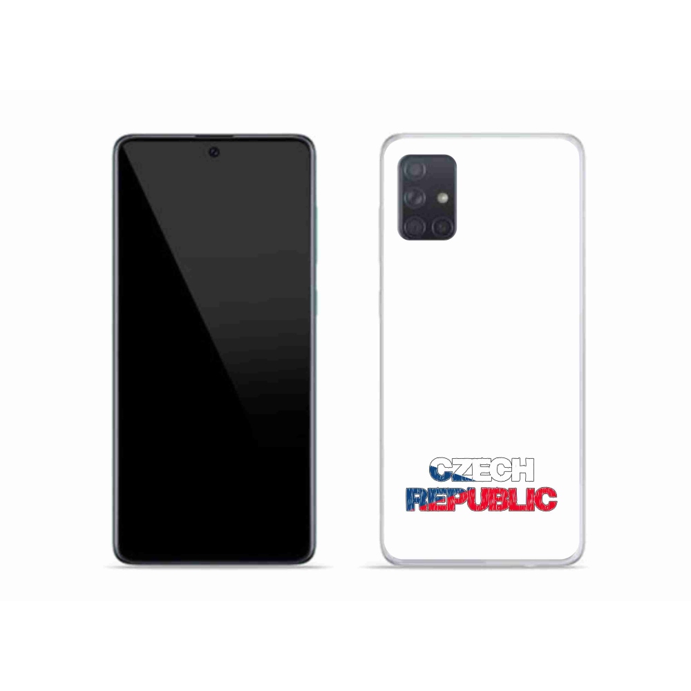 Gél borítás mmCase Samsung Galaxy A51 - Csehország fehér háttérrel