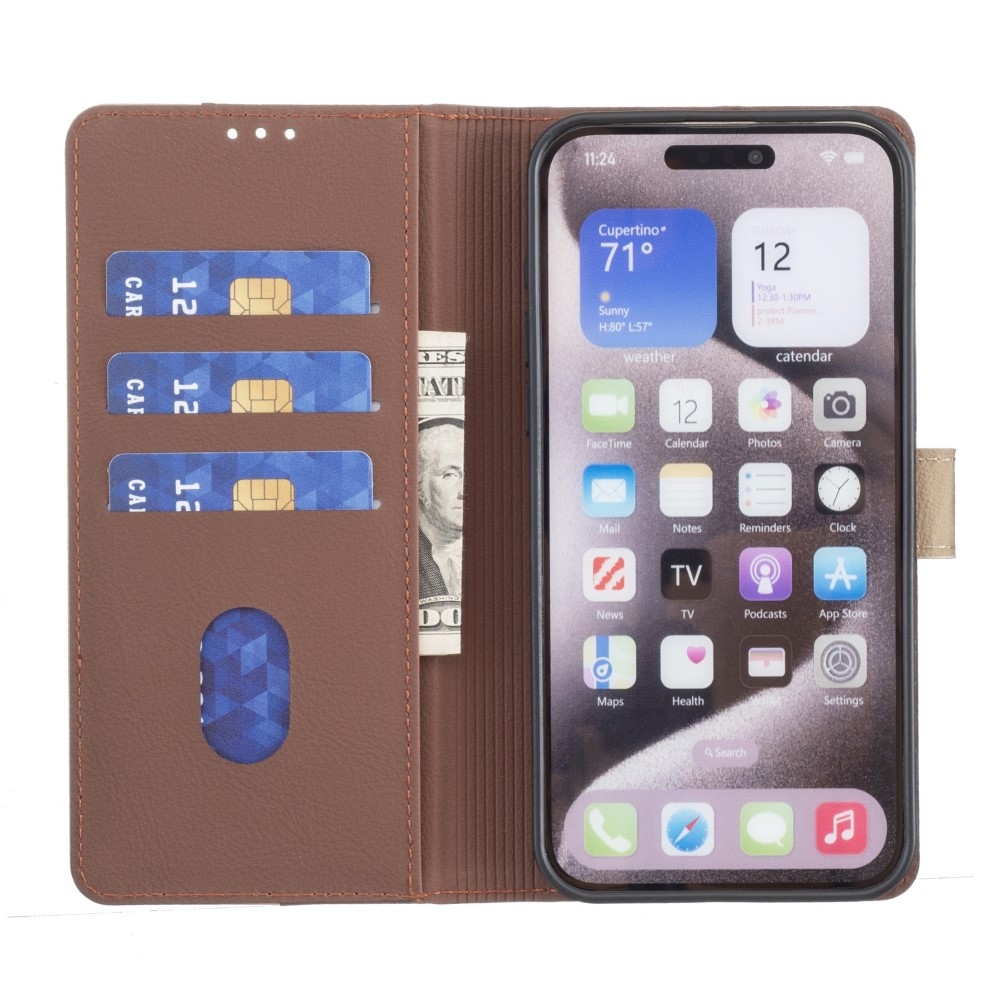 BNF DUO könyvtáska Xiaomi Redmi Note 14 Pro - barna