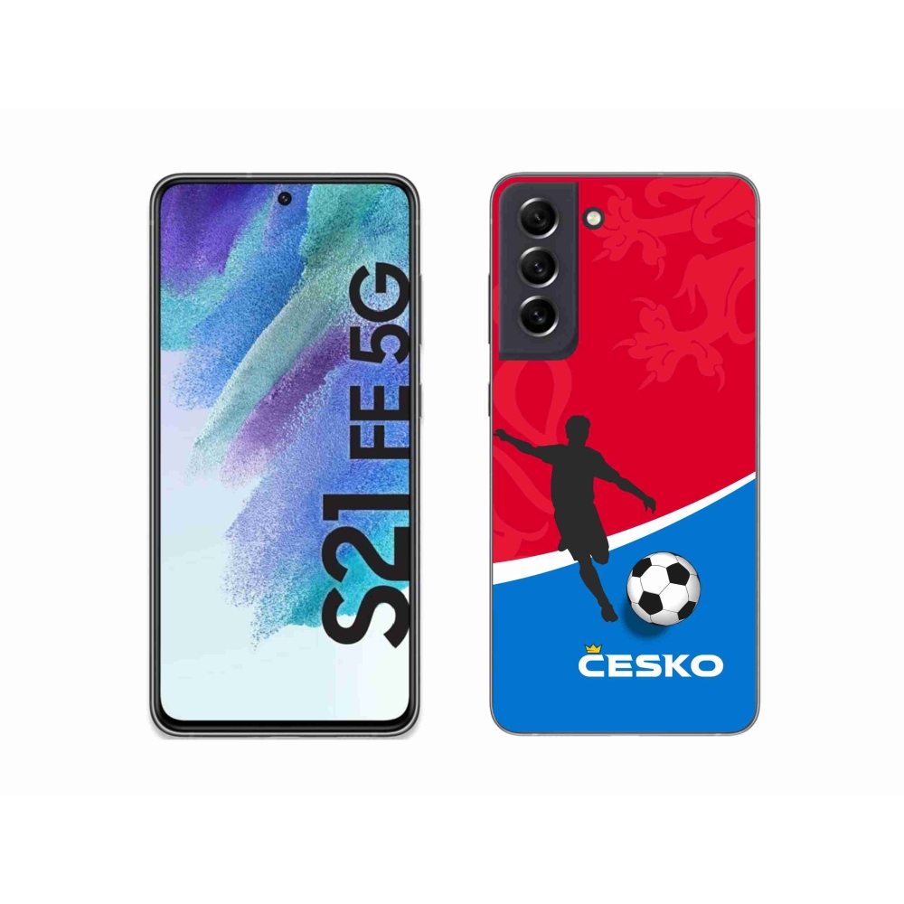 Gél védőhuzat mmCase Samsung Galaxy S21 FE 5G - foci Csehország