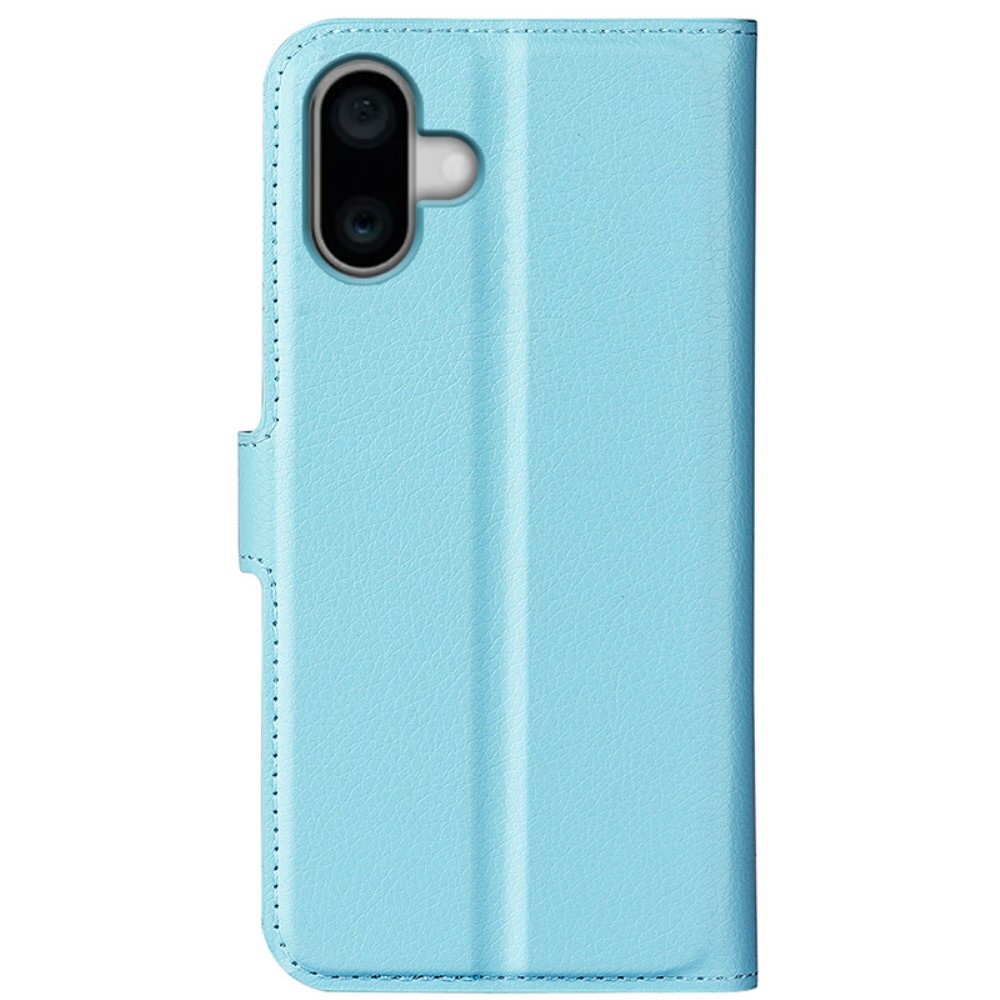 Litchi könyv tok iPhone 16-hoz - kék