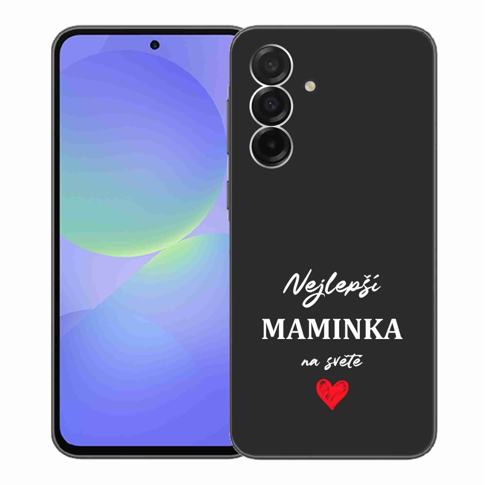 Gél borító mmCase Samsung Galaxy A36 5G - legjobb anya 1 fekete háttér