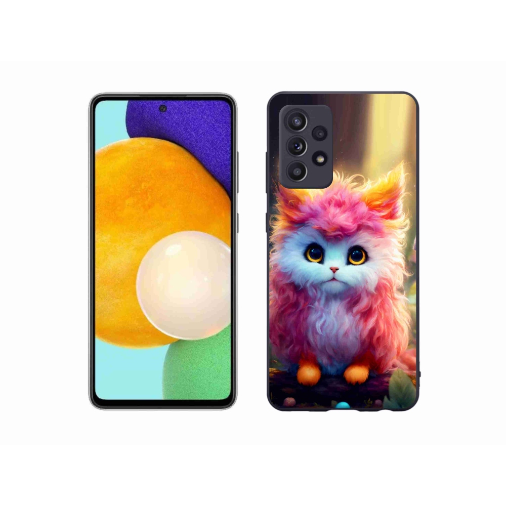 Gél borítás mmCase Samsung Galaxy A52s 5G - aranyos cica 5