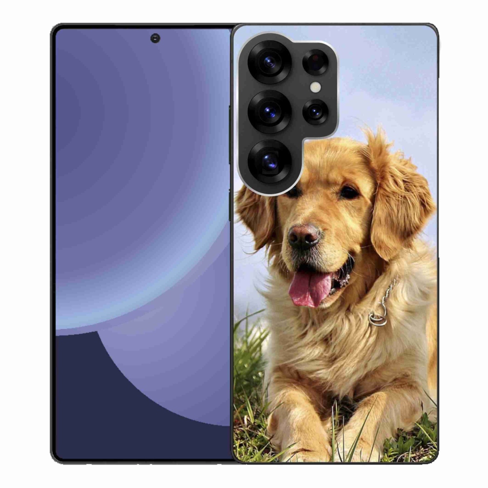 Gél borítás mmCase Samsung Galaxy S25 Ultra készülékhez - arany retriever
