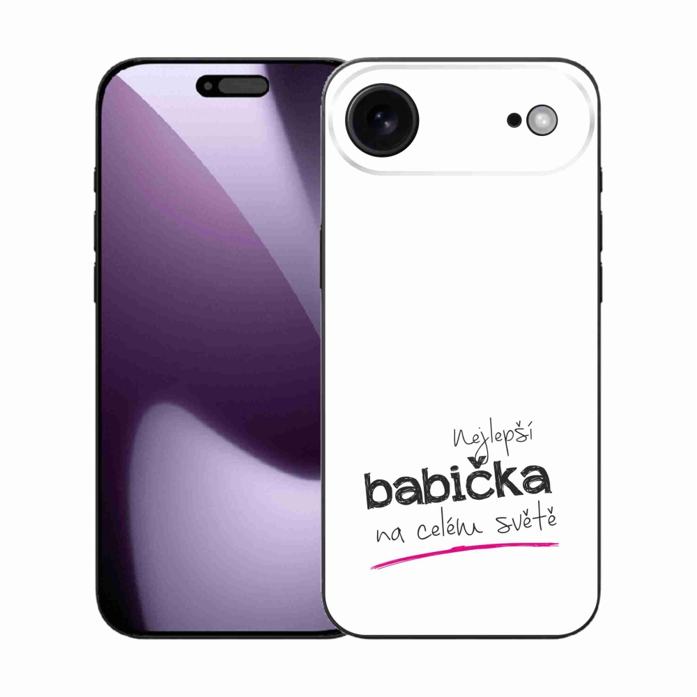 Gél borítás mmCase iPhone 17 Air készülékhez - Legjobb nagyi 4 fehér háttér
