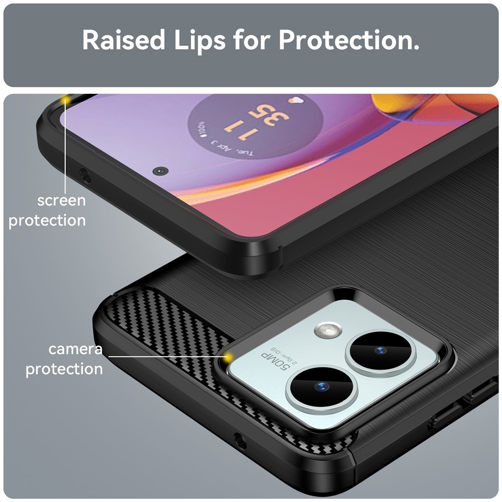 Szénálló zselés tok Motorola Moto G84 5G-hez - fekete