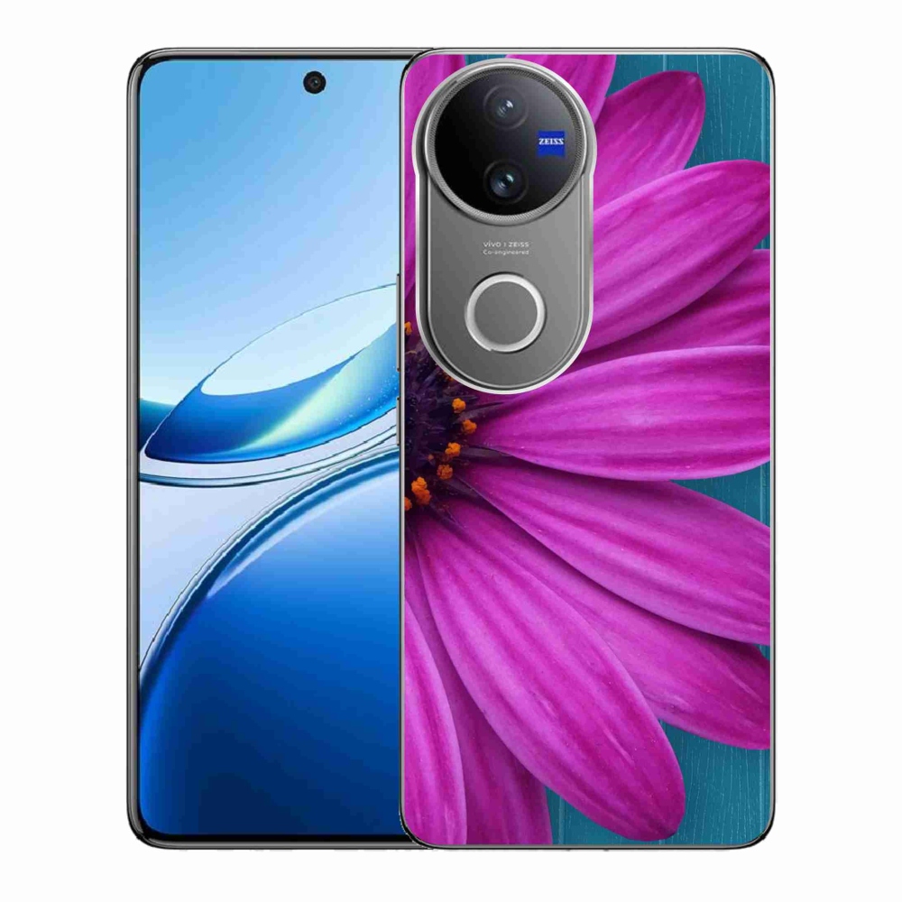 Zselés borítás mmCase a Vivo V50 5G készülékhez - lila margaréta