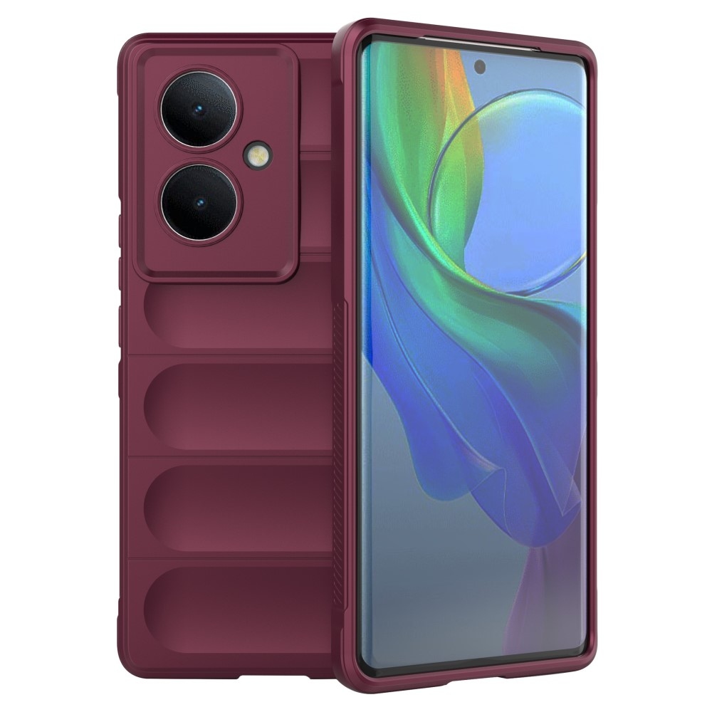 Rugg tartós zselés tok a Vivo V29 Lite 5G-hez - bordó színű