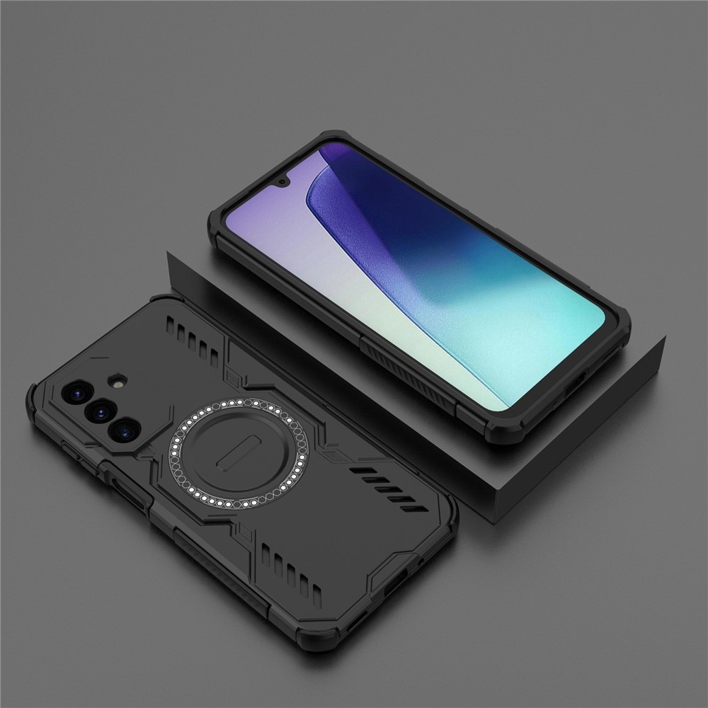Üreges, tartós védőburkolat MagSafe-val a Samsung Galaxy A17 5G készülékre - fekete