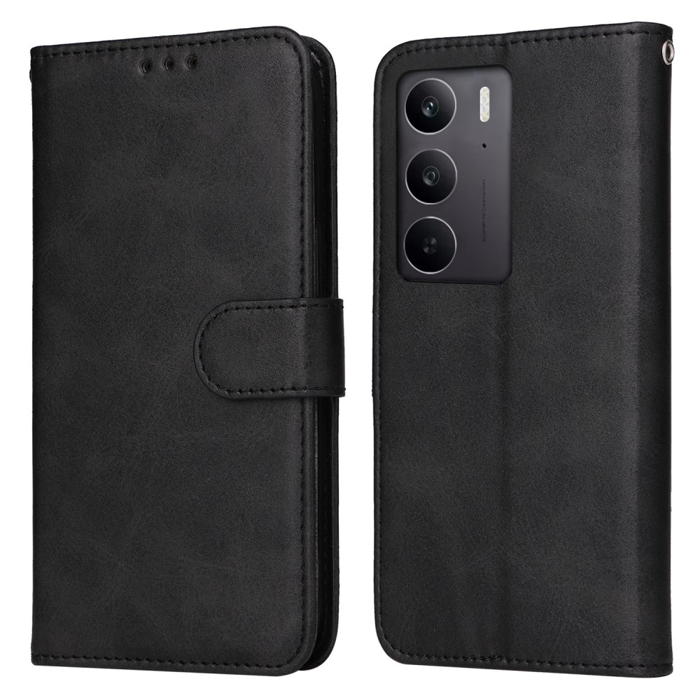 Könyvtáska a Realme 14x 5G/Realme C75 készülékhez - fekete