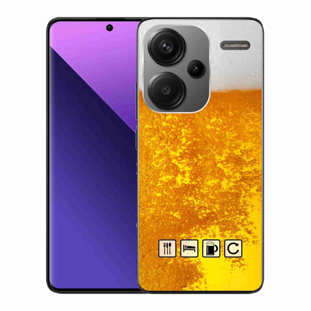 Gél borítás mmCase a Xiaomi Redmi Note 13 Pro+ 5G számára - sör motívum 3