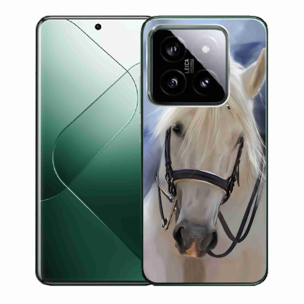 Gél borítás mmCase a Xiaomi 14 - fehér lóhoz