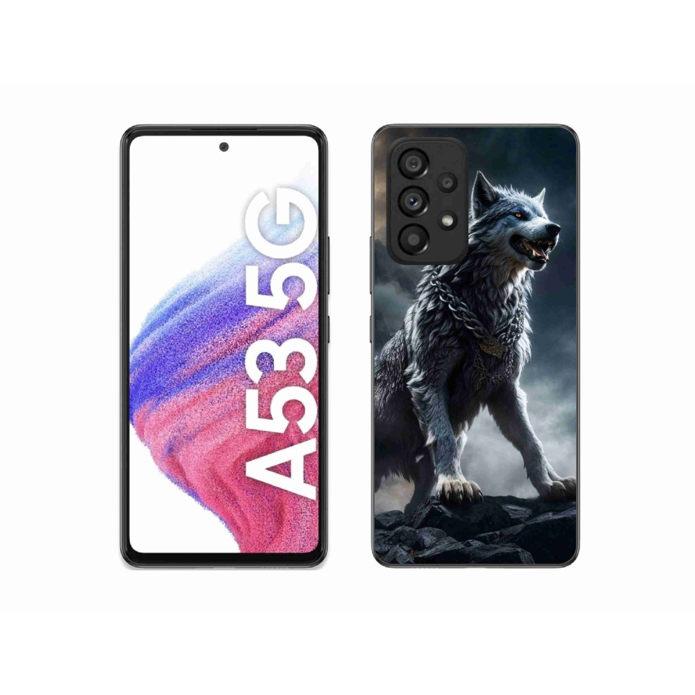 Gél védőburkolat mmCase Samsung Galaxy A53 5G - farkas 1