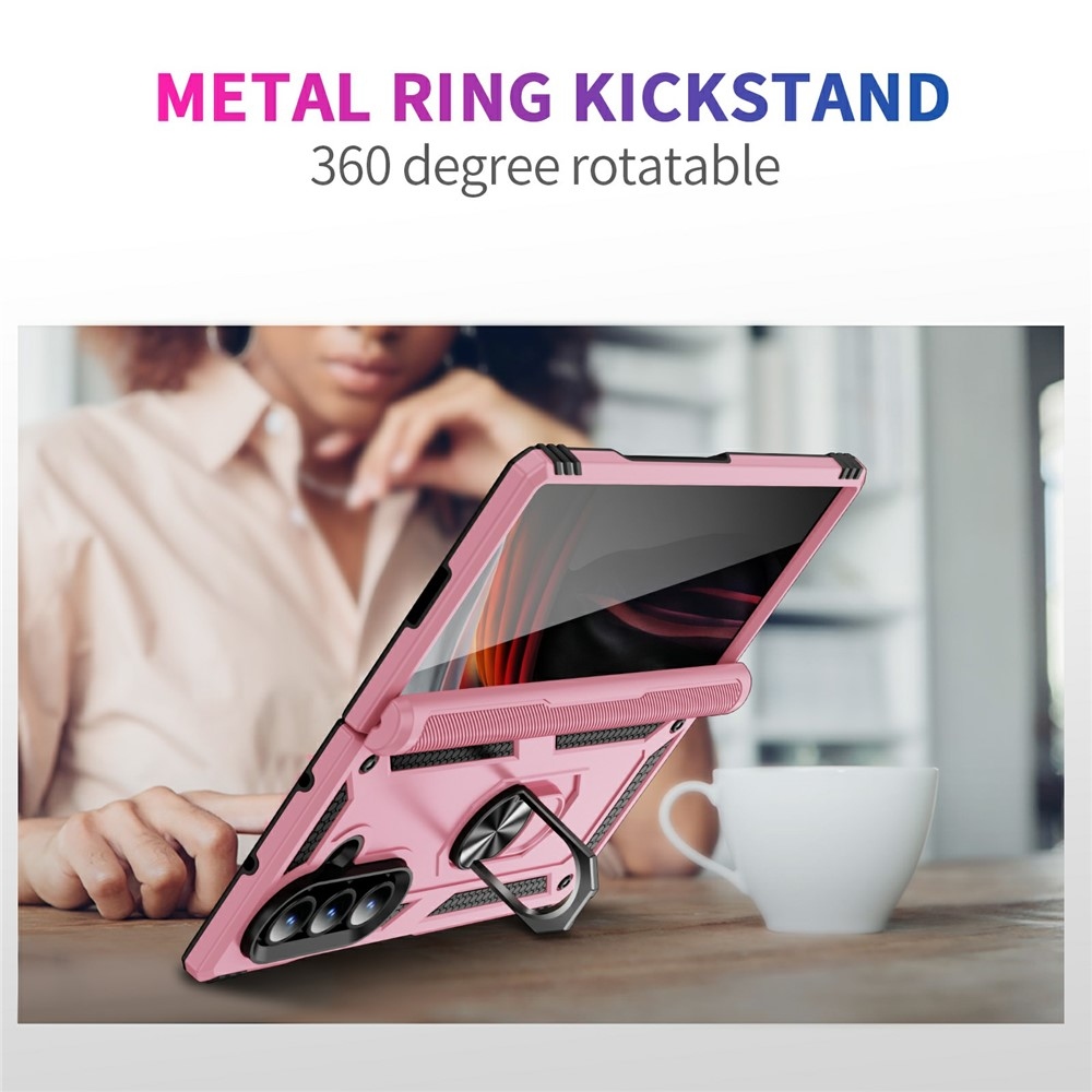 Gyűrűálló borítás Samsung Galaxy Z Fold7 5G készülékhez - rózsaszín