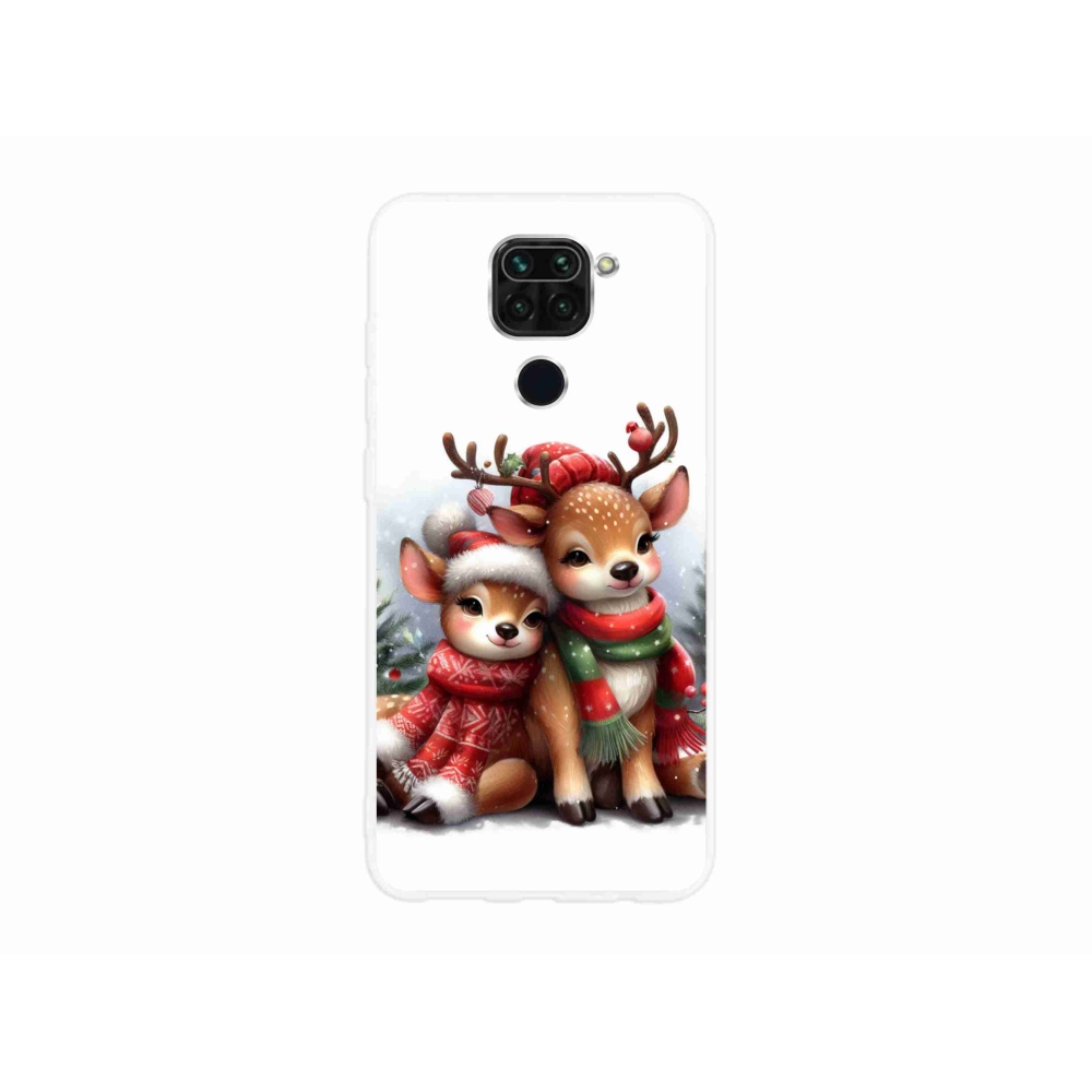 Gél borítás mmCase a Xiaomi Redmi Note 9-hez - karácsonyi rénszarvas