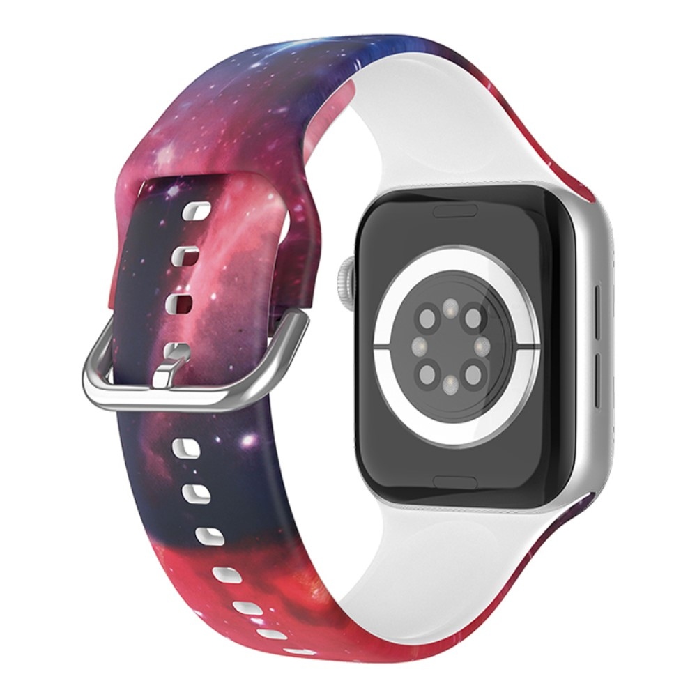 Nyomtatott szilikon szíj Apple Watch Ultra/Ultra 2 49mm/SE/SE 2022/2023 44mm/9/8/7 45mm/6/5/4 44mm/3/2/1 42 mm - minta E