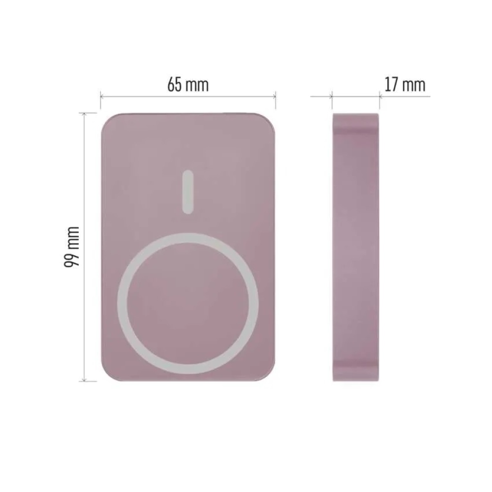 Powerbank EMOS WI 1046, 10 000 mAh, 20 W+Vezeték nélküli - lazac