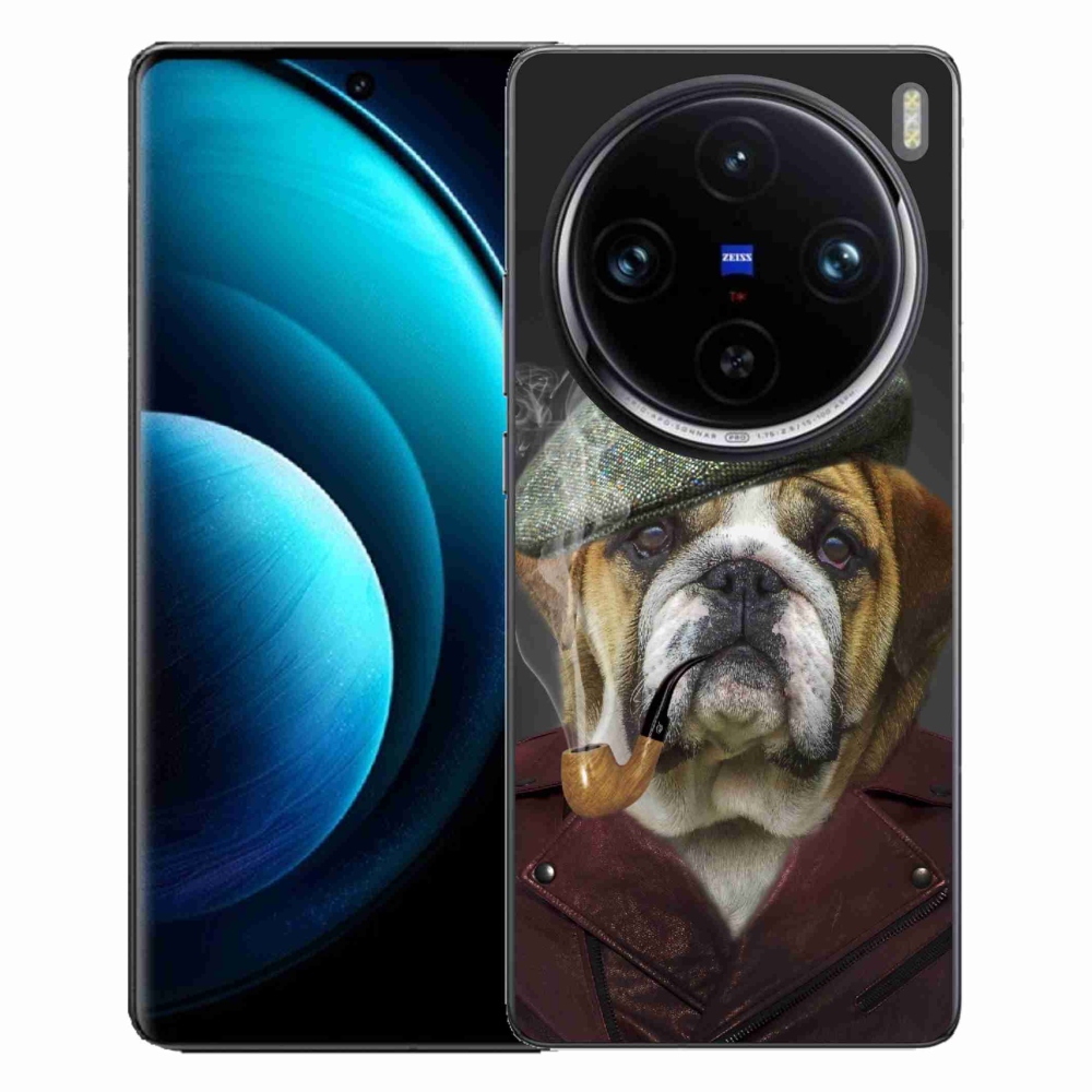 Zselés borítás mmCase a Vivo X100 Pro 5G - kutya csővel