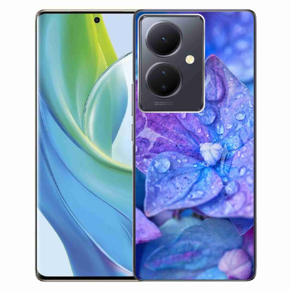 Gél védőhuzat mmCase a Vivo V29 Lite 5G-hez - lila virág