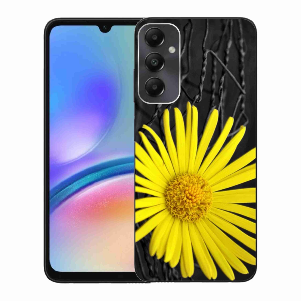 Gél védőhuzat mmCase Samsung Galaxy A05s készülékhez - sárga virág