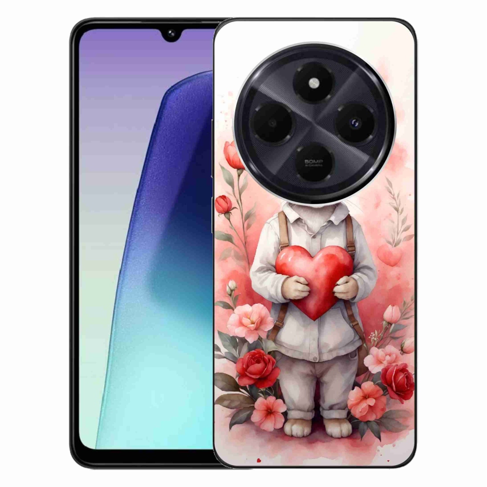 Gél borítás mmCase a Xiaomi Redmi 14C/Poco C75-hez - nyúl szívvel