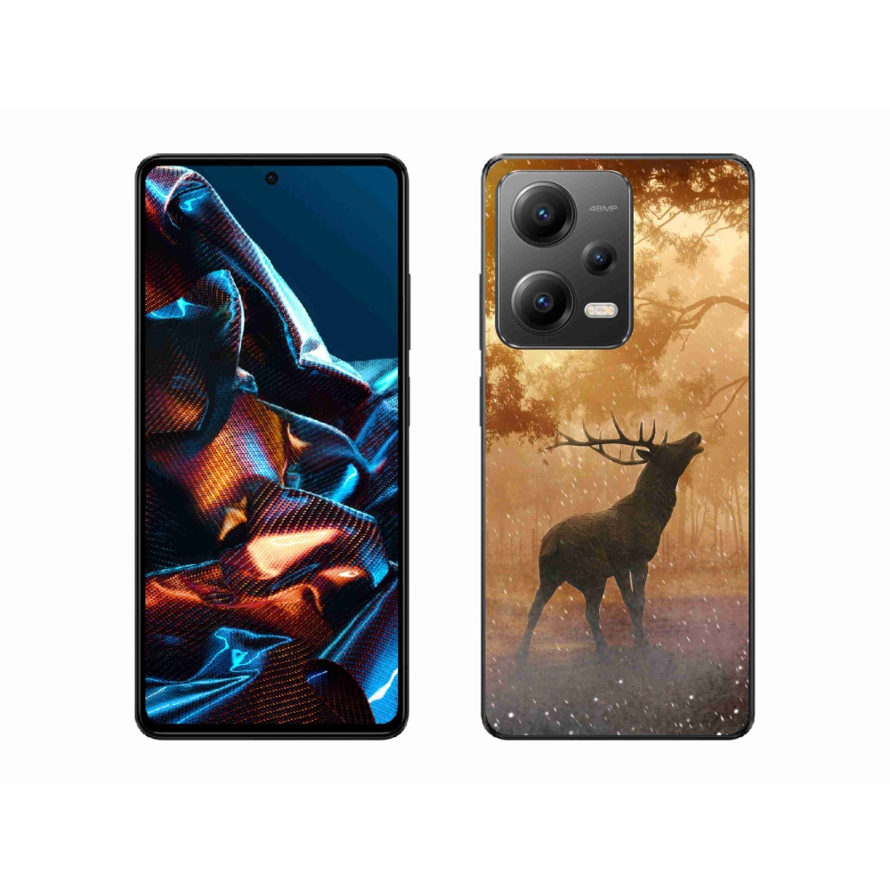 Zselés borítás mmCase a Xiaomi Redmi Note 12 Pro 5G számára - szarvas a vadászaton