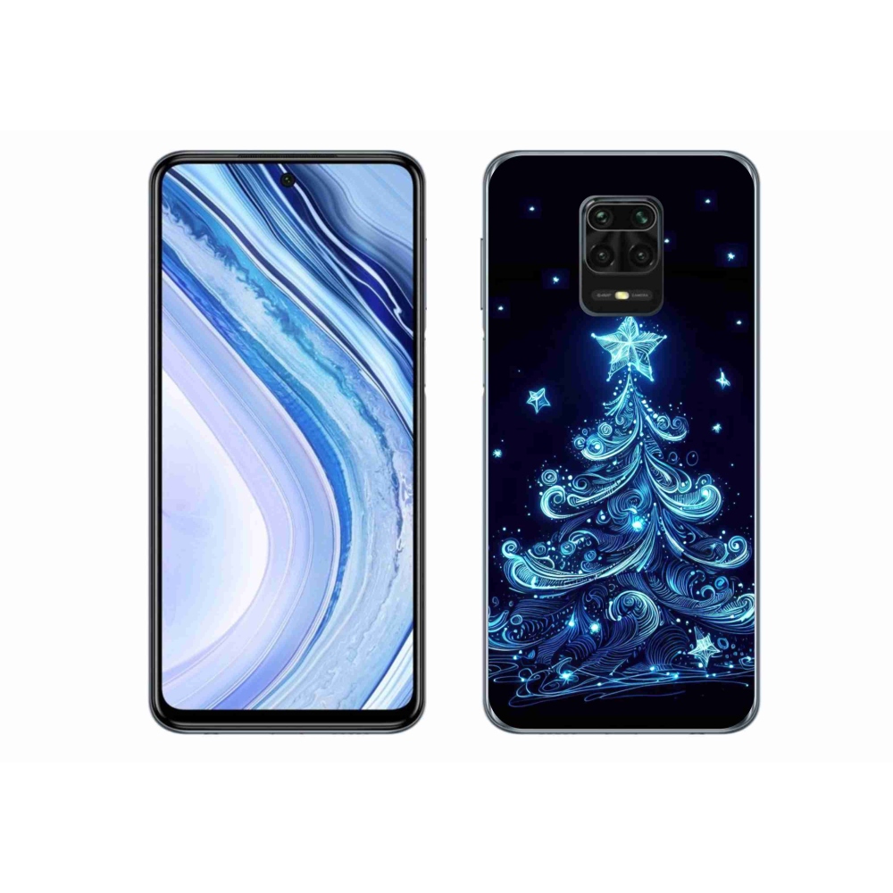 Gél borítás mmCase a Xiaomi Redmi Note 9S-hez - neon karácsonyfa 4
