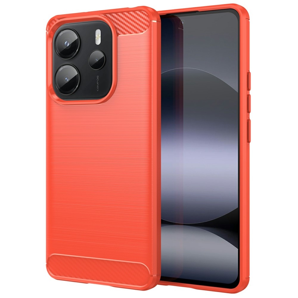 Szénálló zselés tok Xiaomi Redmi Note 14-hez - piros