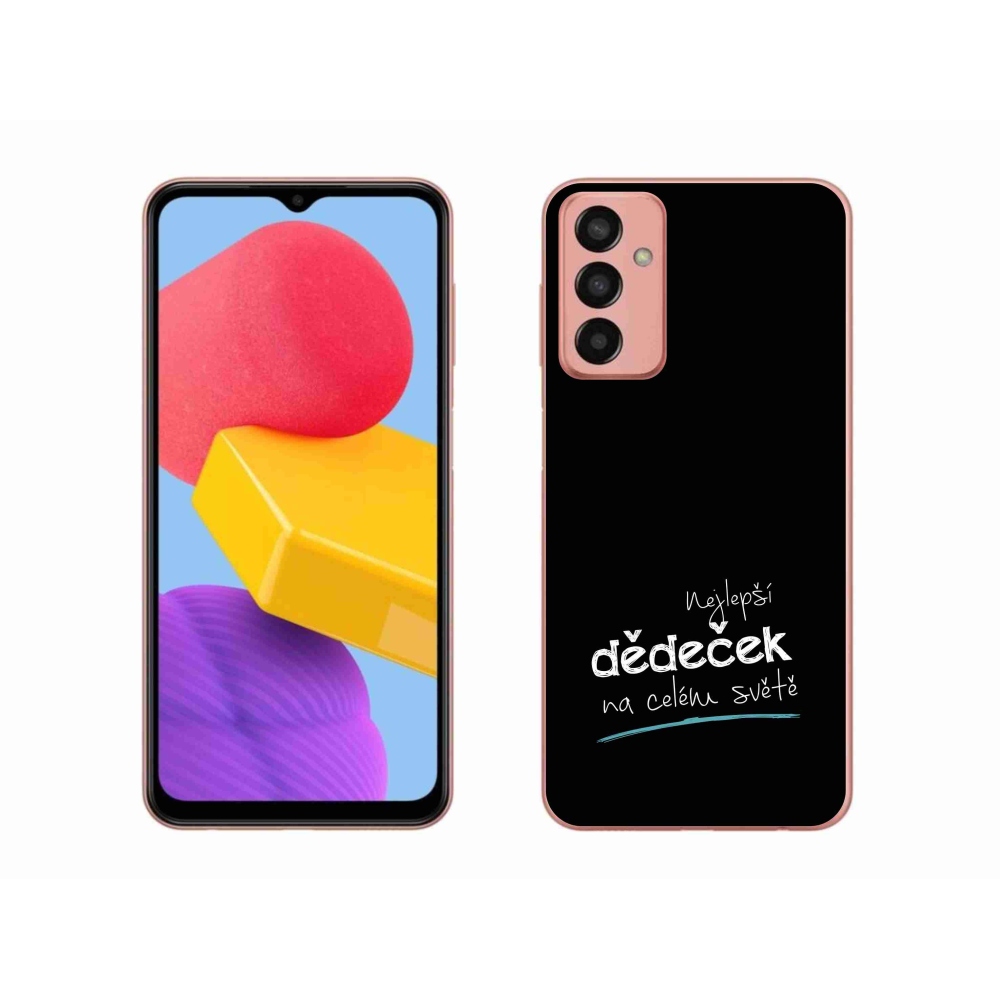 Gél borító mmCase Samsung Galaxy M13 - a legjobb nagypapa 3 fekete háttérrel