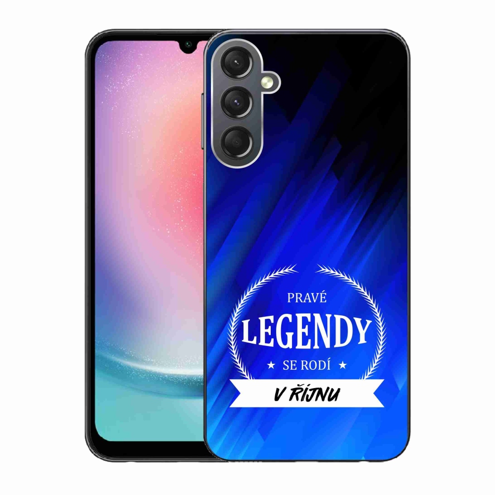 Gél borító mmCase Samsung Galaxy A24 - Októberi legendák kék háttérrel