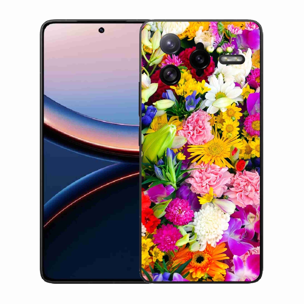 Gél borító mmCase a Xiaomi Poco F7 Ultra számára - virág 12