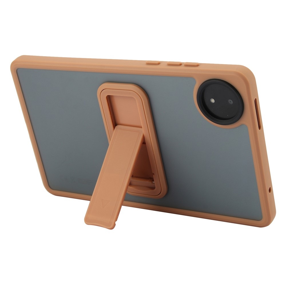 Skiny zselés tok fix hátlappal és flip állvánnyal Xiaomi Redmi Pad SE 8.7 készülékhez - arany színben
