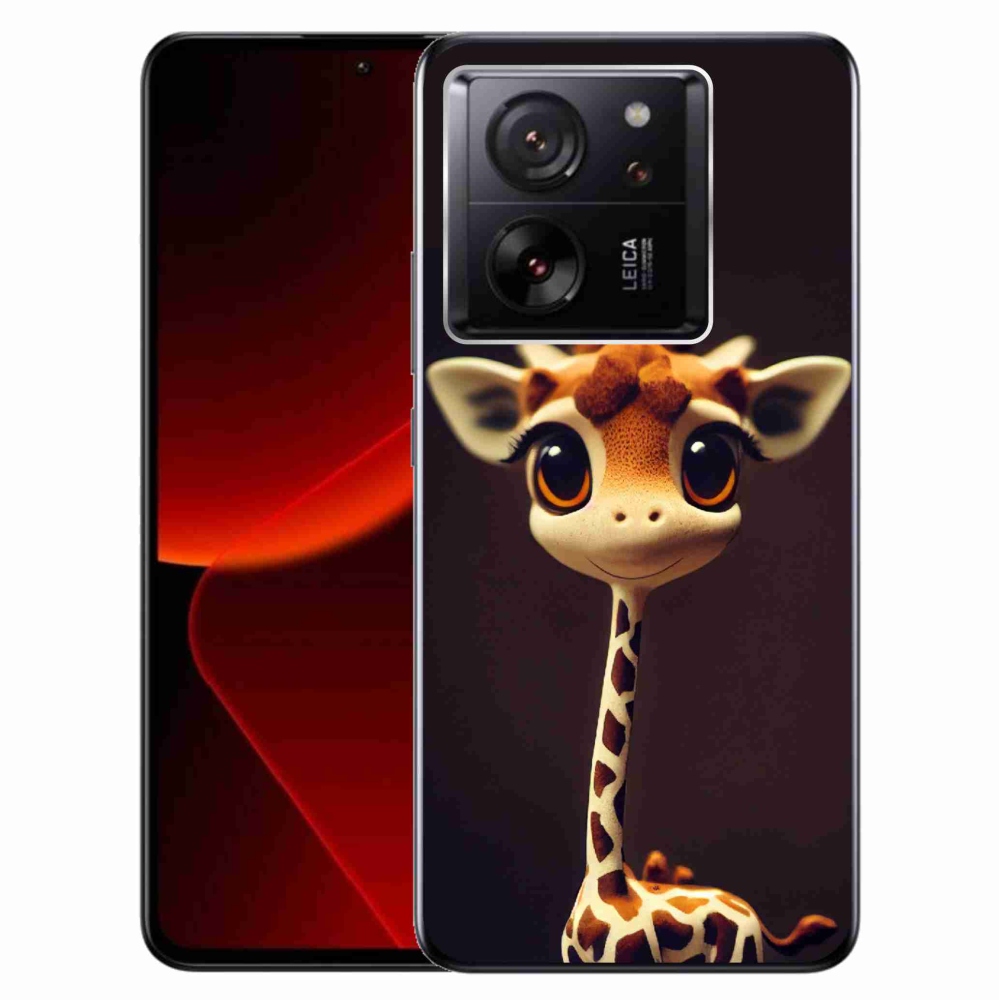 Gél borítás mmCase a Xiaomi 13T/13T Pro számára - kis zsiráf