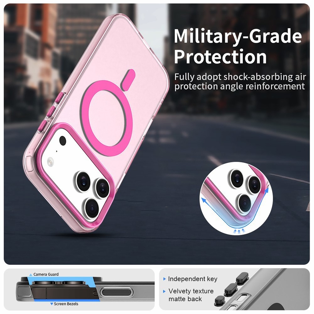 Candy zselés tok MagSafe-val iPhone 17 Pro készülékhez - rózsaszín