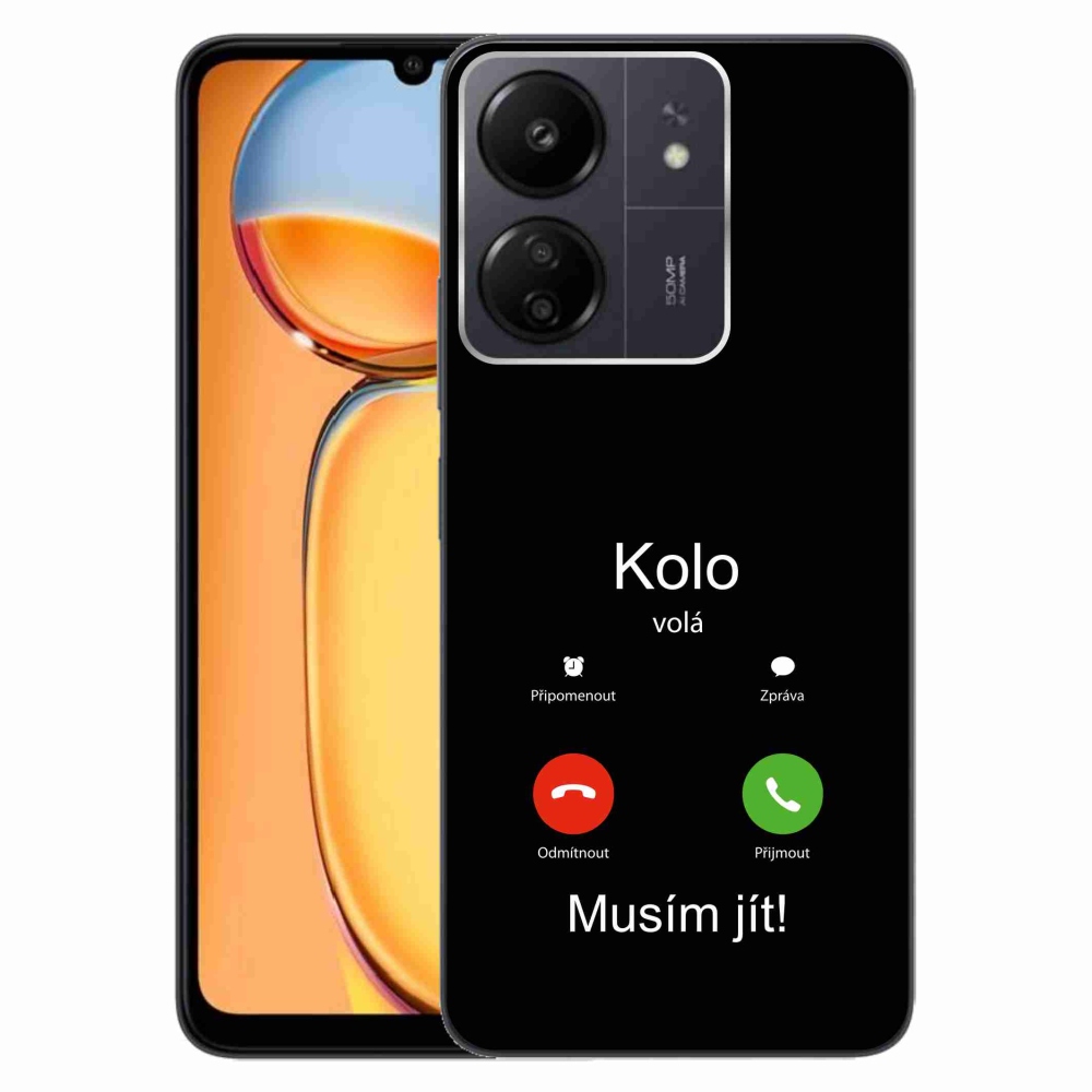 Gél borító mmCase a Xiaomi Poco C65/Redmi 13C - a kerék hívja a fekete hátteret