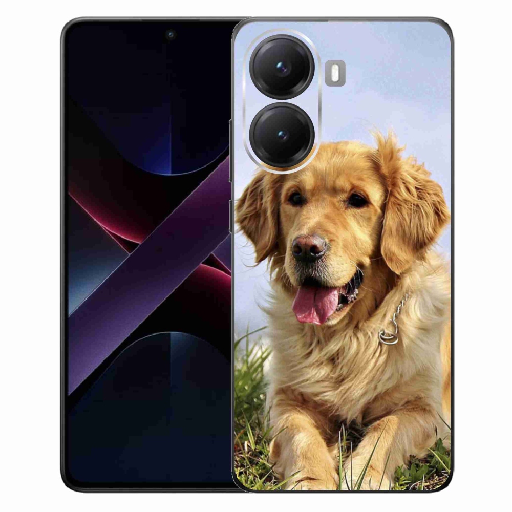 Gél borítás mmCase a Xiaomi Poco X7 Pro 5G számára - arany retriever