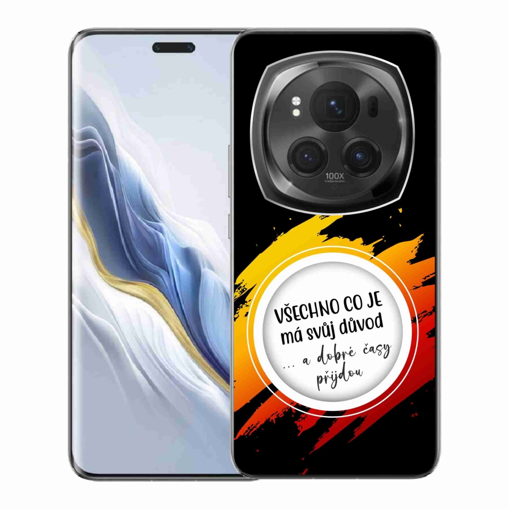 Gél borítás mmCase a Honor Magic 6 Pro 5G készülékhez - Idézet 3 fekete háttér