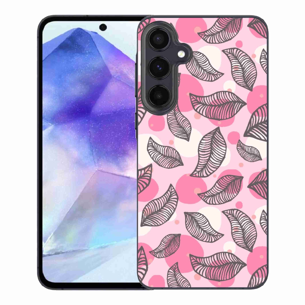 Gél borítás mmCase Samsung Galaxy A55 5G - rajzfilmes hulló levelek