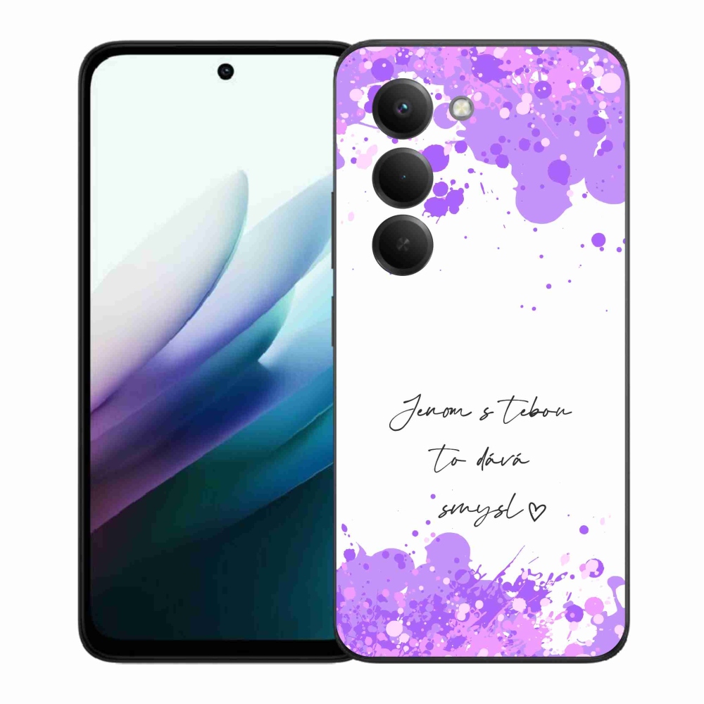 Gél borító mmCase a Xiaomi Redmi 15 4G/5G (171mm) - szerelem szöveg fehér háttérrel